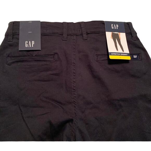 Sz. 8 - GAP Women’s Stretch Skinny Black Jeans, Mid Rise, New with Tags School - Picture 4 of 12